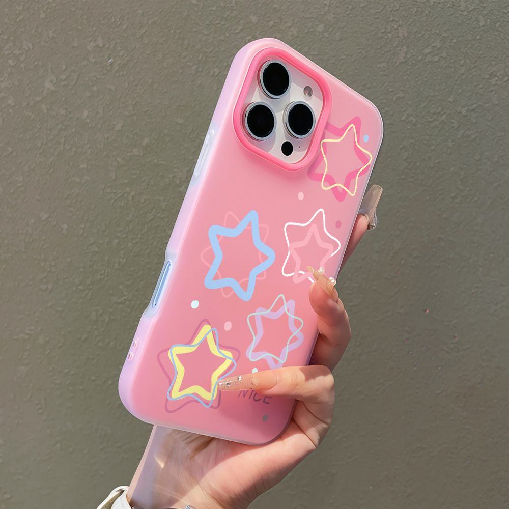 Samsung Galaxy A55 - เคสโทรศัพท์ลายดาวน่ารักสำหรับ Samsung Galaxy S26 S25 Ultra
