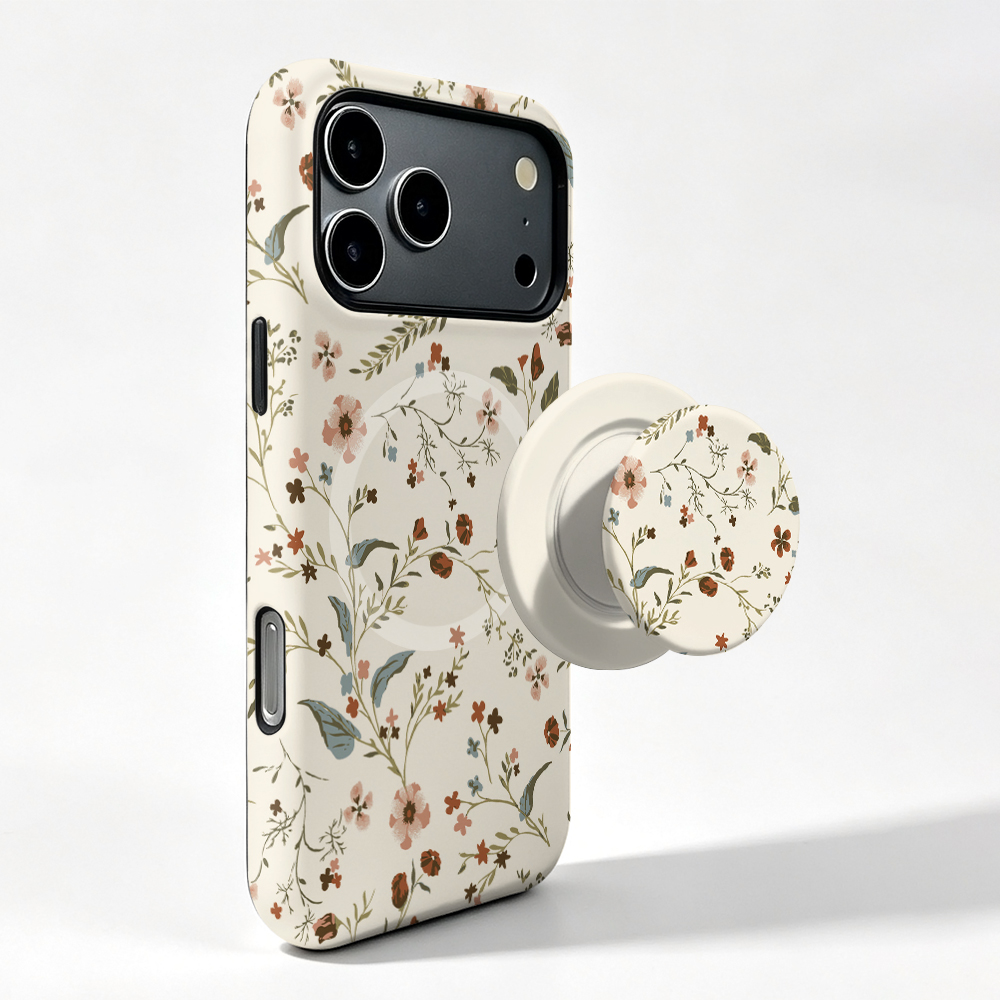Vivo X200 - เคสแม่เหล็กลายดอกไม้น่ารัก สำหรับ Vivo X300 X200 X100