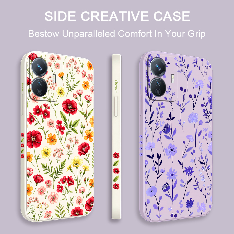 เคสโทรศัพท์ลายดอกไม้หลากสี สำห - Vivo Y28 บทวิจารณ์และราคา